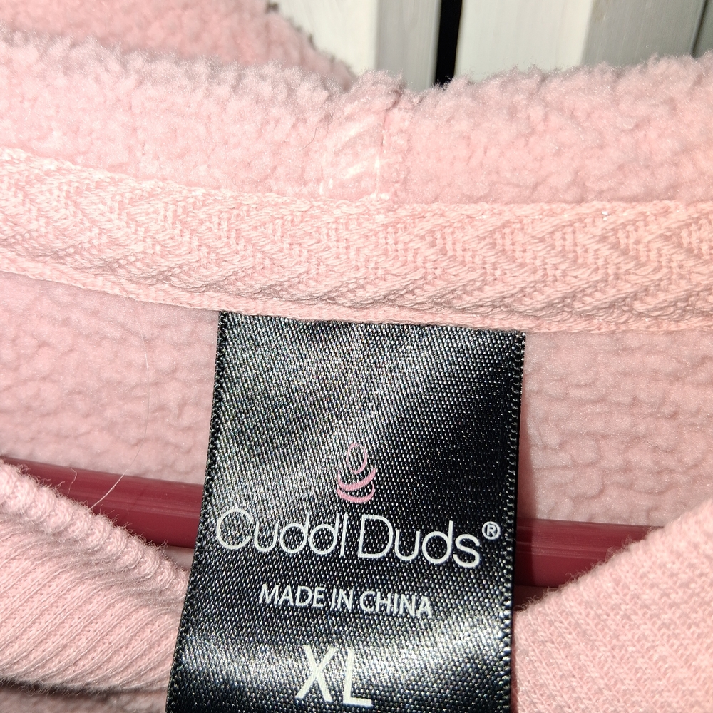 Cuddl Duds Soft Pink Hoodie Dress for Women - Picture 2 of 7